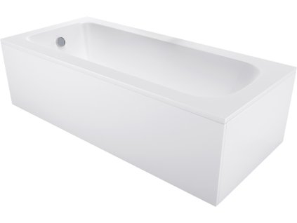 MEXEN/S - Vega obdélníková vana 160 x 70 cm s panelem, bílá 55011607000X