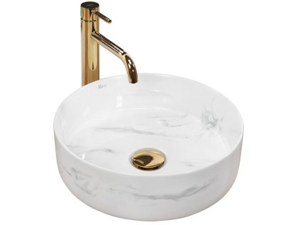 REA - Umyvadlo na desku Sami Nature Marble REA-U6606