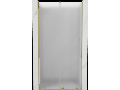 MEXEN/S - Velar posuvné sprchové dveře 90 cm, dekor, zlatá 871-090-000-31-50