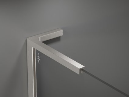 MEXEN/S - Kioto L Sprchová zástěna WALK-IN 50 x 200, transparent, nikl kartáčovaná 800-050-103-97-00