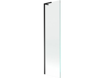 MEXEN/S - Next L vanová zástěna FIX 80 x 150 cm, transparent, černá 895-080-000-03-00-70