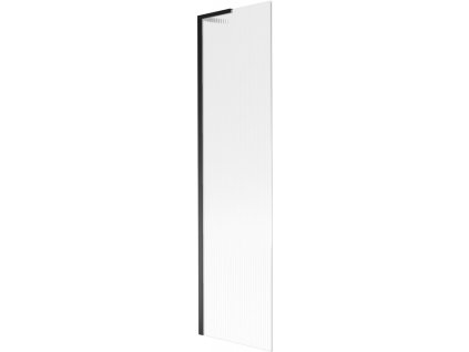MEXEN/S - Next L vanová zástěna FIX 50 x 150 cm, proužky, černá 895-050-000-03-09-70