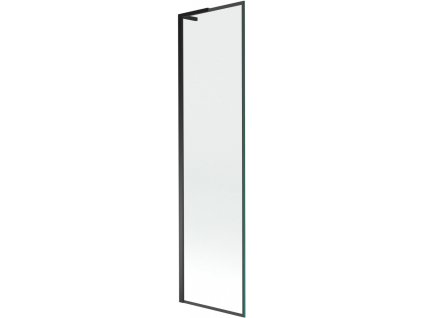 MEXEN/S - Next L vanová zástěna FIX 50 x 150 cm, černá vzor, černá 895-050-000-03-70-70