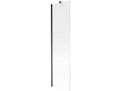 MEXEN/S - Next vanová zástěna FIX 50 x 150 cm, proužky, černá 895-050-000-00-09-70