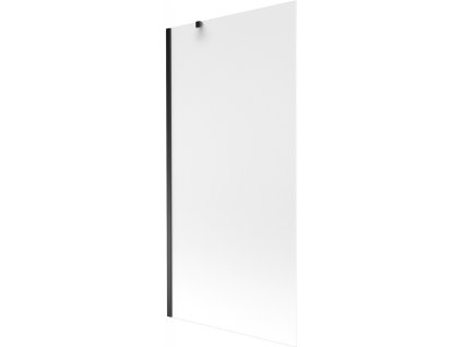 MEXEN/S - Next vanová zástěna FIX 90 x 150 cm, mražené sklo, černá 895-090-000-00-30-70