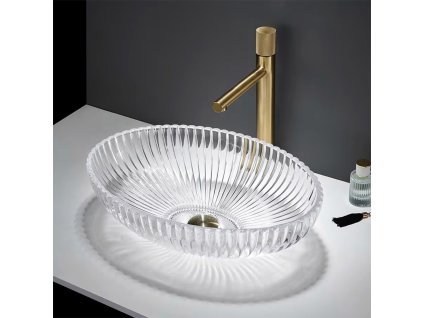 REA - Umyvadlo na desku Nicole Transparent REA-U4701