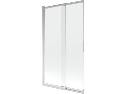 MEXEN - Fox 2-křídlá posuvná vanová zástěna 100 x 150 cm, transparent, chrom 891-100-002-01-00
