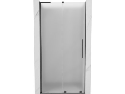 MEXEN/S - Velar L posuvné sprchové dveře 100 cm, dekor, grafit kartáčovaná 871-100-003-31-66