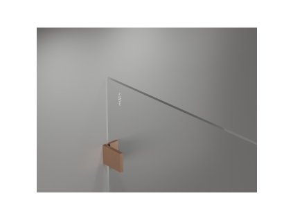 MEXEN/S - Lunar Sprchová zástěna WALK-IN levá 70 x 200 cm, transparent 8 mm, měď kartáčovaná 830-070-000-65-00-L