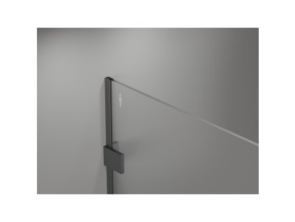 MEXEN/S - Lunar Sprchová zástěna WALK-IN levá 70 x 200 cm, transparent 8 mm, grafit kartáčovaná 830-070-000-66-00-L