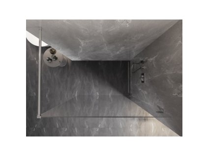 MEXEN/S - Lunar Sprchová zástěna WALK-IN pravá 120 x 200 cm, transparent 8 mm, chrom 830-120-000-01-00-P