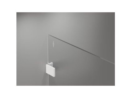 MEXEN/S - Lunar Sprchová zástěna WALK-IN pravá 130 x 200 cm, transparent 8 mm, bílá 830-130-000-20-00-P