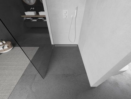 MEXEN/S - KIOTO Sprchová zástěna WALK-IN 70 x 200, transparent 8 mm, bílá 800-070-101-20-00