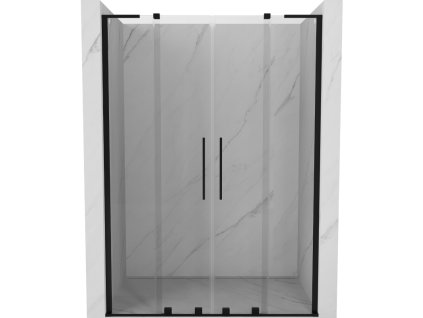 MEXEN/S - Velar L Duo posuvné sprchové dveře 140, transparent, černá 871-140-003-02-70