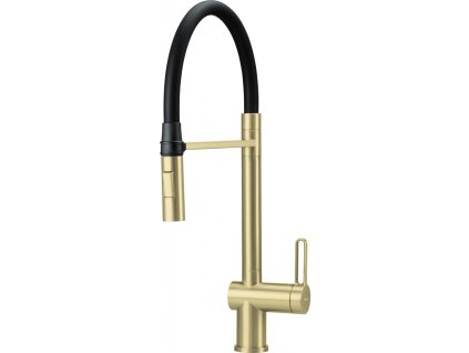 DEANTE - Magnetic kuchyňská baterie s elastickou výpustí - 2 typy proudu kartáčované zlato BRM_R72M