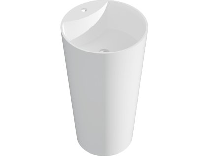 MEXEN - Onyx-02 Volně stojící umyvadlo z litého mramoru 45 x 45, bílá mat 26544500