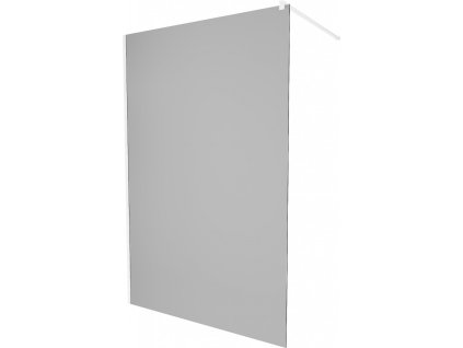 MEXEN/S - KIOTO Sprchová zástěna WALK-IN 100 x 200, grafit 8 mm, bílá 800-100-101-20-40