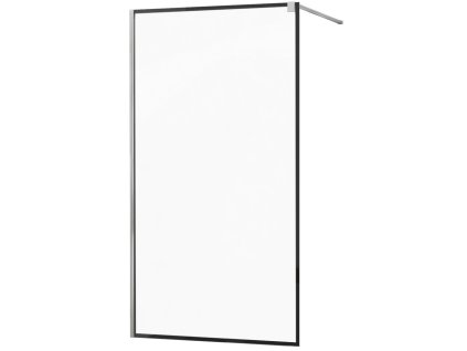MEXEN/S - KIOTO Sprchová zástěna WALK-IN 70x200 cm 8 mm, chrom, černý profil 800-070-101-01-70