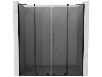 MEXEN/S - Velar L Duo posuvné sprchové dveře 170, grafit, černá 871-170-003-42-70