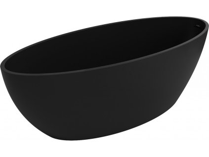 MEXEN - Prato volně stojící vana litý mramor 170 x 70, černá mat 57251707070