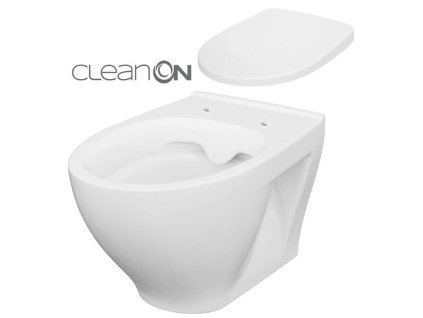 CERSANIT - SET ZÁVĚSNÁ WC MÍSA MODUO CLEANON + WC SEDÁTKO  K701-262