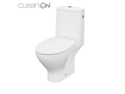 CERSANIT - WC KOMBI MODUO 666  010 3/5 CLEAN ON, SEDÁTKO SLIM WRAP DUROPLAST-SOFT CLOSE K116-024