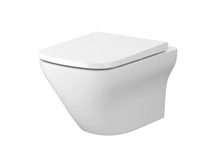 CERSANIT - SET B332 WC mísa LARGA SQUARE Cleanon + sedátko SLIM S701-473