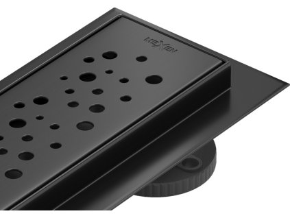 MEXEN/S - Flat 360° M12 podlahový žlab otočný 90, černý 1721090-40