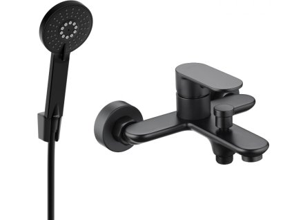 MEXEN/S - Milo R40 vanová baterie s příslušenstvím, černá 7133R40-70