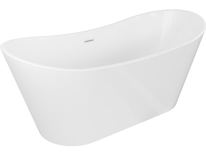 MEXEN/S - Montana vana volně stojící 180 x 80, bílá, sifon a přepad bílá 52011808000-20