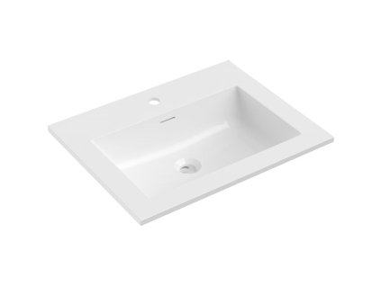 MEXEN - Otis umyvadlo zapuštěné do desky 61 x 46,5, bílá lesk 25186000