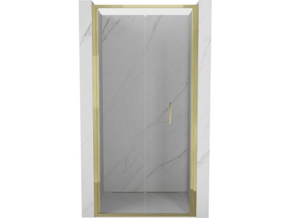 MEXEN - Exo skládací sprchové dveře 60, transparent, zlatá 816-060-000-50-00
