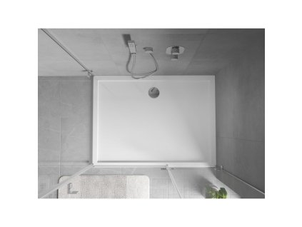 MEXEN - Flow sprchová vanička obdélníková slim 95 x 120, bílá lesk 46R109512