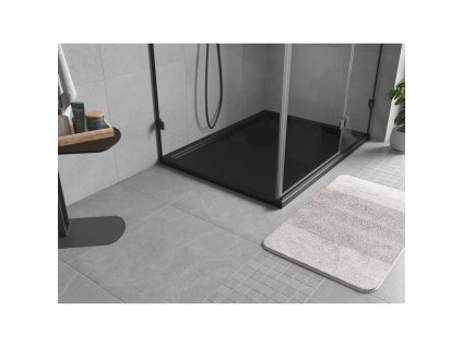 MEXEN - Flow sprchová vanička obdélníková slim 70 x 80, černá mat 46R707080
