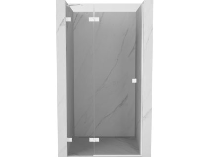 MEXEN/S - Lunar sprchové dveře křídlové levé 95, transparent, bílá 834-095-000-20-00-L