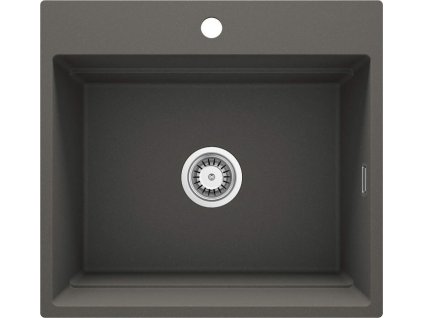 DEANTE - Magnetic antracitově metalická - Granitový dřez, jednokomorový  ZRM_T10A