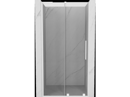 MEXEN/S - Velar L posuvné sprchové dveře 120, transparent, bílá 871-120-003-01-20