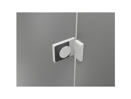 MEXEN/S - Lunar sprchové dveře křídlové pravé 125, transparent, bílá 834-125-000-20-00-P