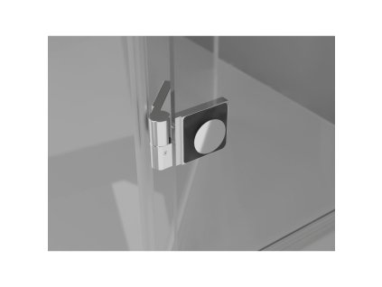 MEXEN/S - Lunar sprchové dveře křídlové pravé 130, transparent, chrom 834-130-000-01-00-P