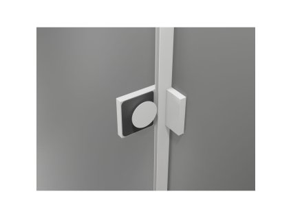 MEXEN/S - Lunar sprchové dveře křídlové pravé 130, transparent, bílá 834-130-000-20-00-P