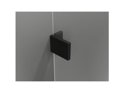 MEXEN/S - Lunar L Sprchová zástěna WALK-IN pravá 70 x 200, transparent 8 mm, černá 830L-070-000-70-00-P