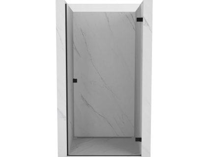 MEXEN/S - Lunar-B sprchové dveře křídlové pravé 60, transparent, černá 832-060-000-70-00-P