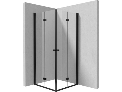DEANTE - Sprchový kout Kerria Plus černá, čtvercová, 90x90 cm KKNNX09X09