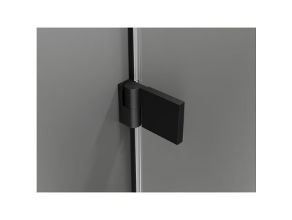 MEXEN/S - Lunar-B sprchové dveře křídlové pravé 80, transparent, černá 832-080-000-70-00-P