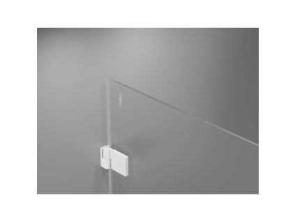 MEXEN/S - Lunar-B sprchové dveře křídlové pravé 90, transparent, bílá 832-090-000-20-00-P