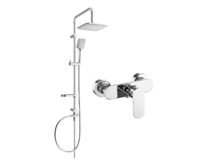 MEXEN/S - Seven sprchový sloup včetně sprchové baterie Milo, chrom 71340262-00