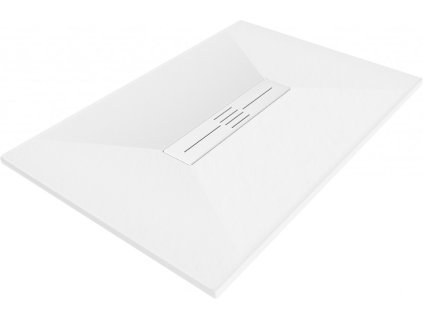 MEXEN/S - Toro obdélníková sprchová vanička SMC 120 x 70, bílá, mřížka bílá 43107012-W