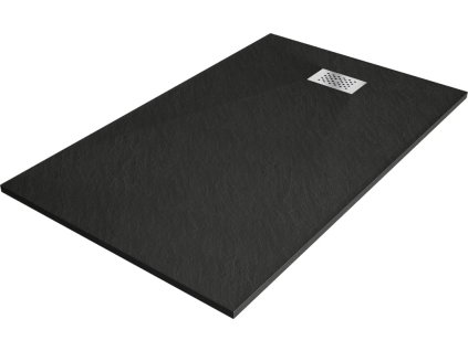 MEXEN/S - Hugo sprchová vanička SMC 150x80, černá, krytka nerez 42708015-X