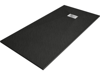 MEXEN/S - Hugo sprchová vanička SMC 170x80, černá, krytka nerez 42708017-X