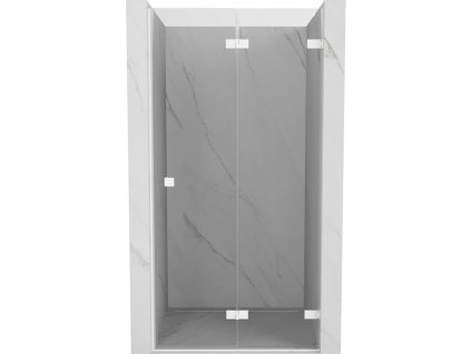MEXEN/S - Lunar-F skládací sprchové dveře pravé 100, transparent, bílá 836-100-000-20-00-P